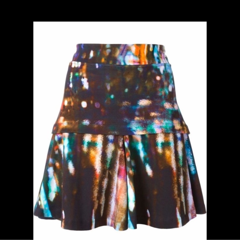 Alexander McQueen Vibrant Multicolor Mini Skirt